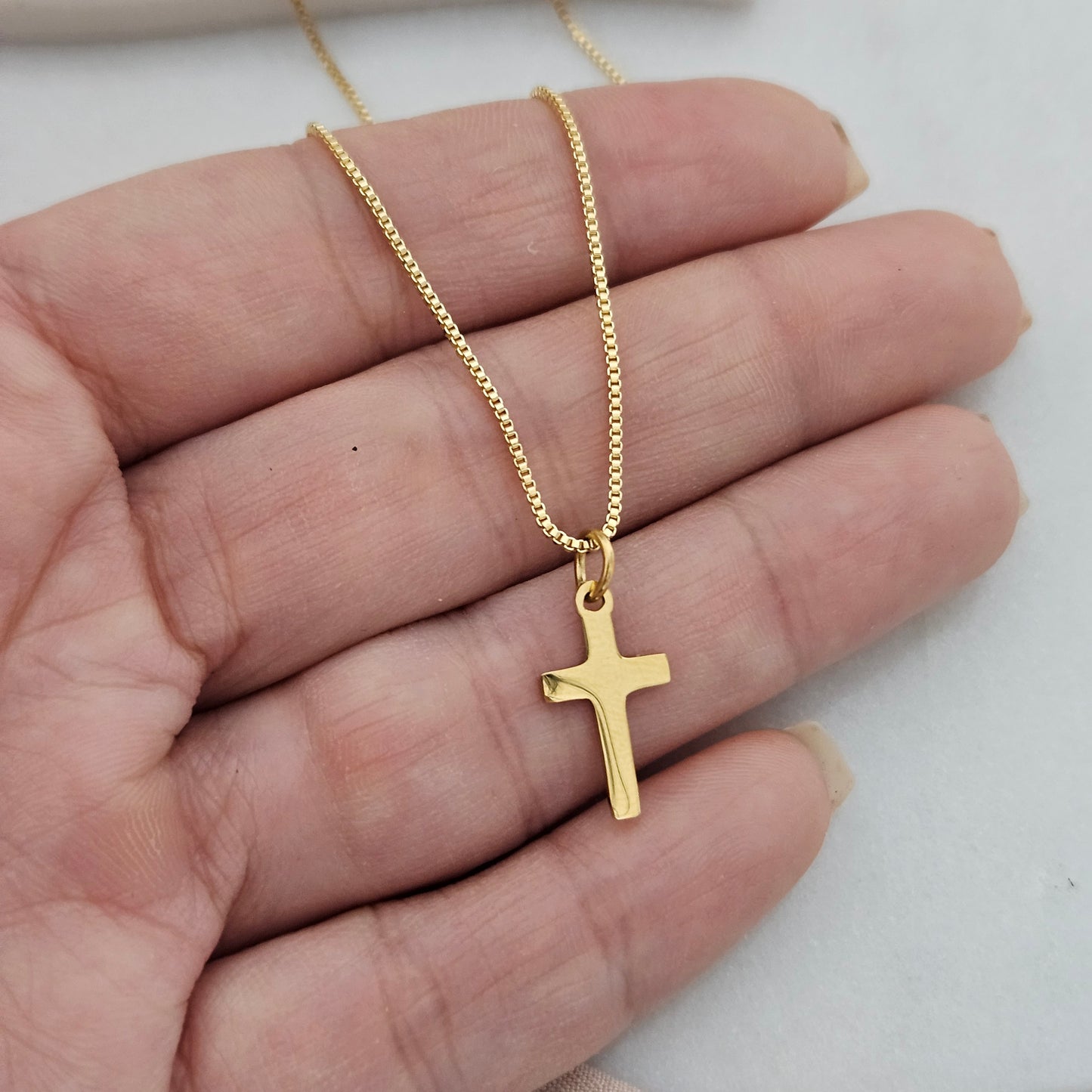 Baptism Baby Necklace, Gifts For boys, Gifts For Girls, first communion necklace, 18k Gold Filled