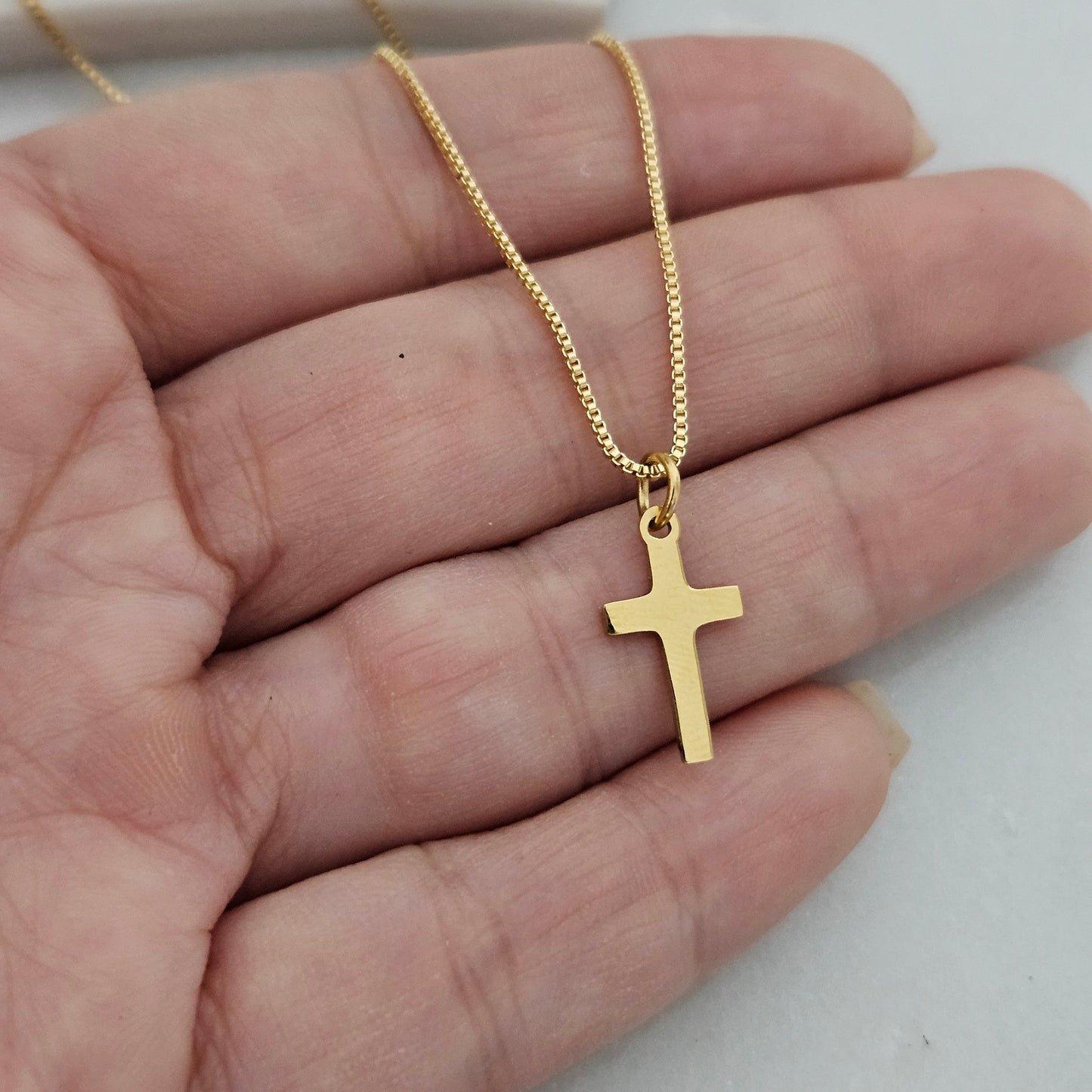 Baptism Baby Necklace, Gifts For boys, Gifts For Girls, first communion necklace, 18k Gold Filled