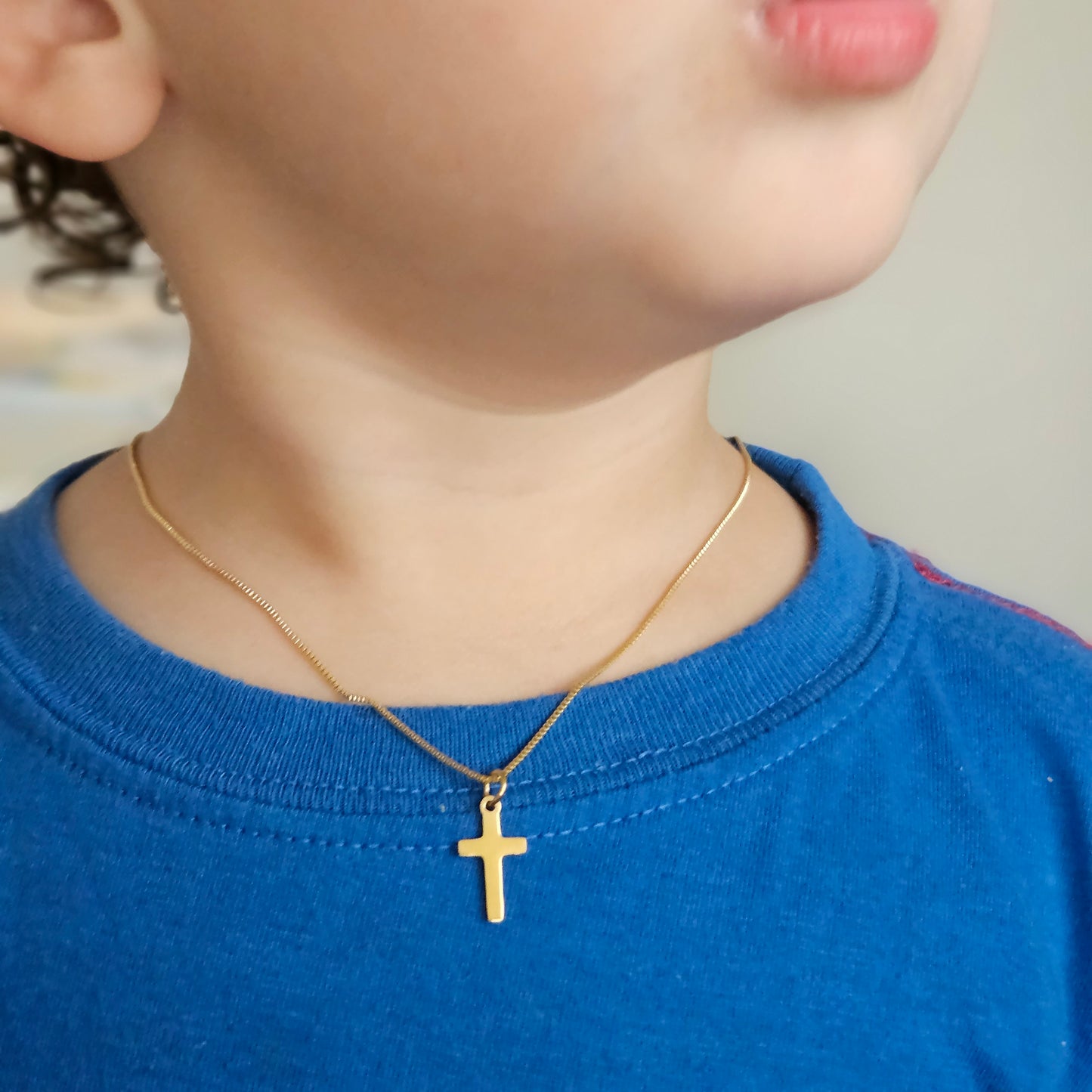 Baptism Baby Necklace, Gifts For boys, Gifts For Girls, first communion necklace, 18k Gold Filled