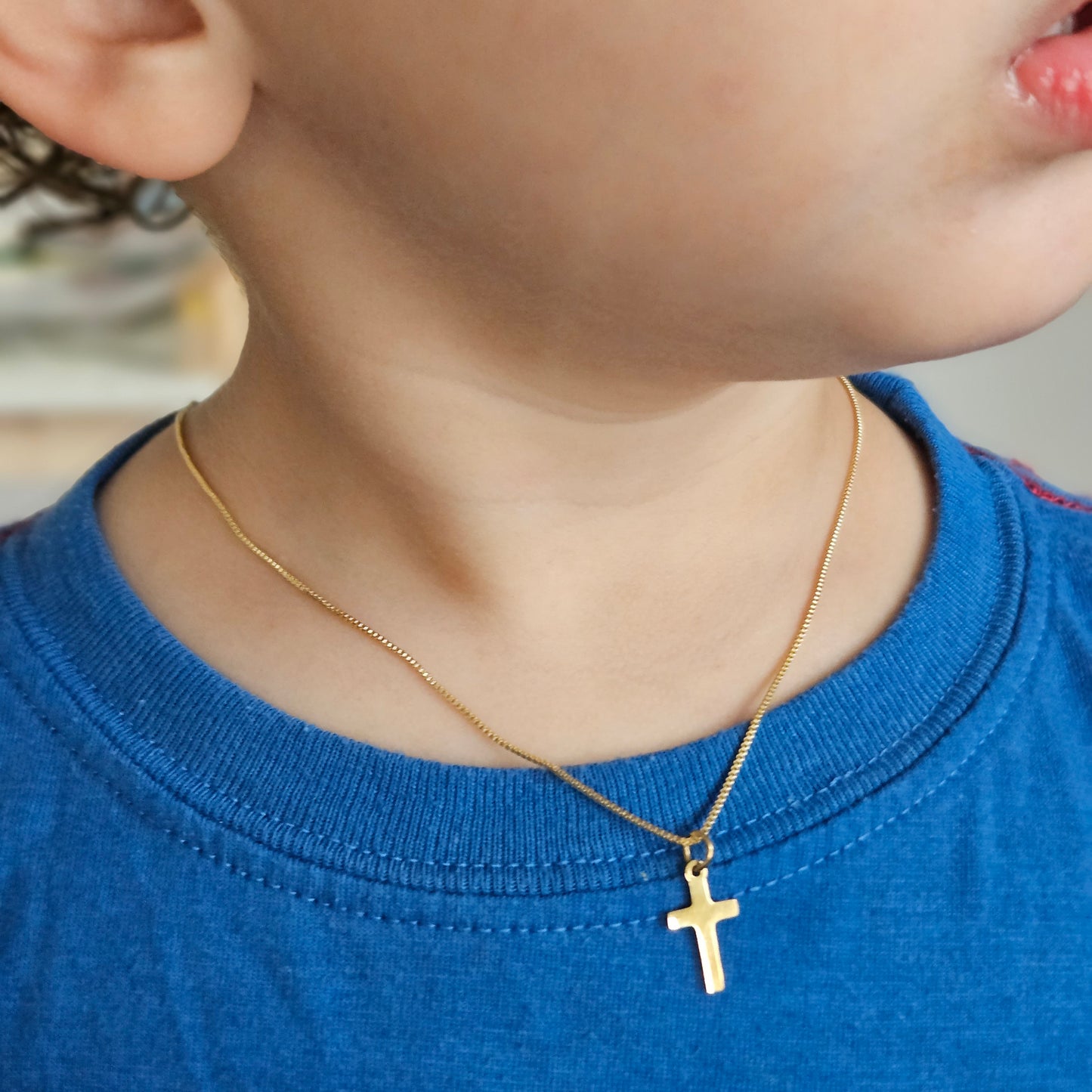 Baptism Baby Necklace, Gifts For boys, Gifts For Girls, first communion necklace, 18k Gold Filled