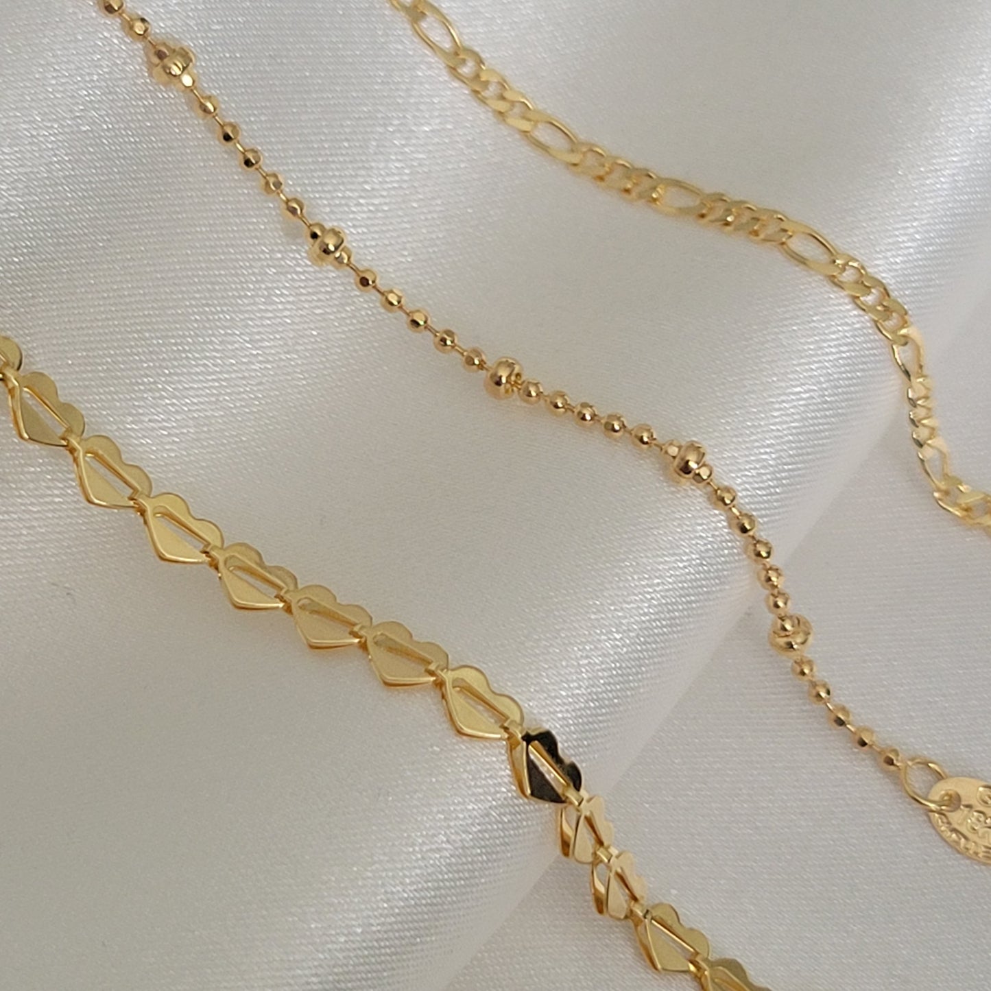 Waterproof Gold Anklet 18k gold filled Set Anklet for Women