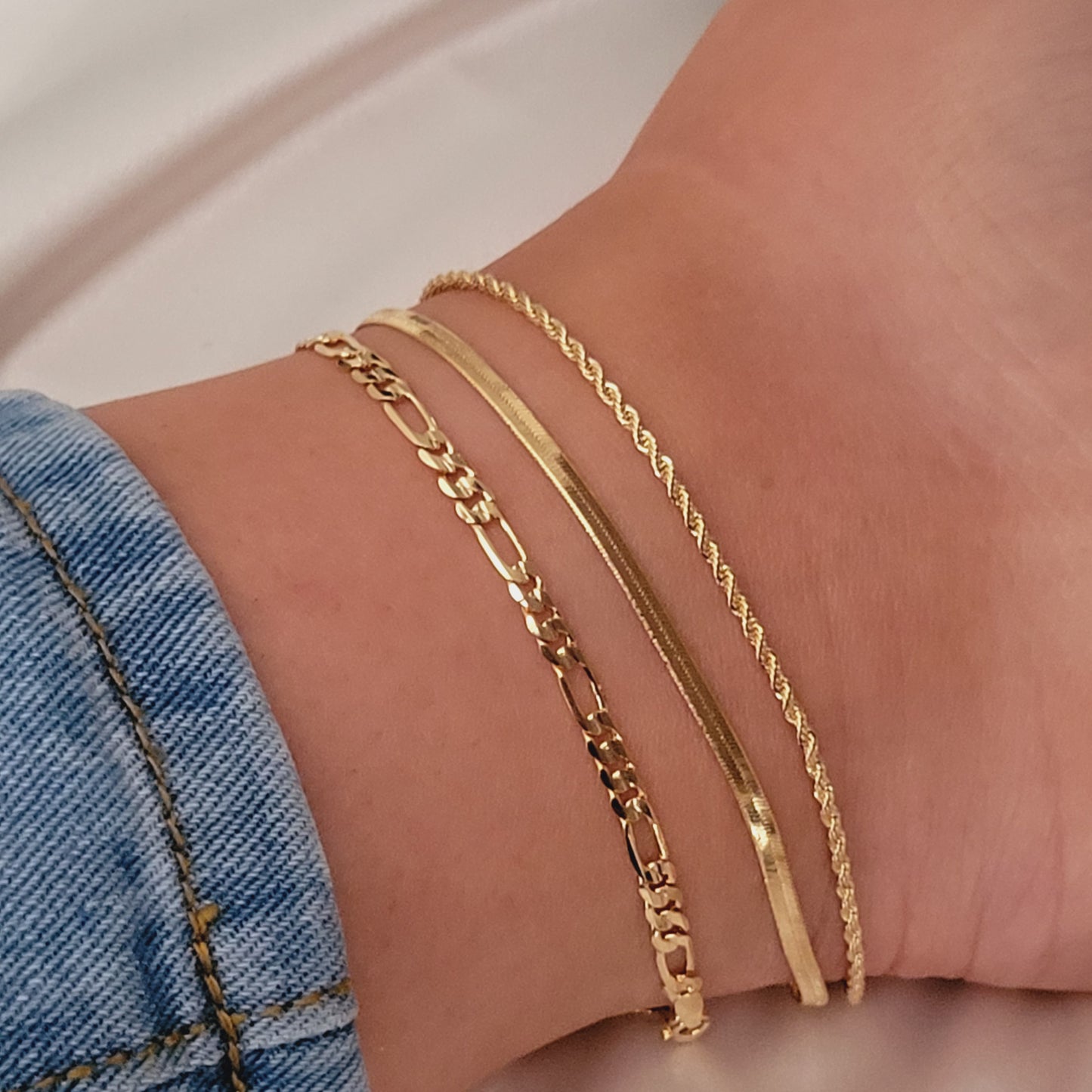 VIP Gold Anklet Set Dainty Anklet For Women 18k Gold Filled