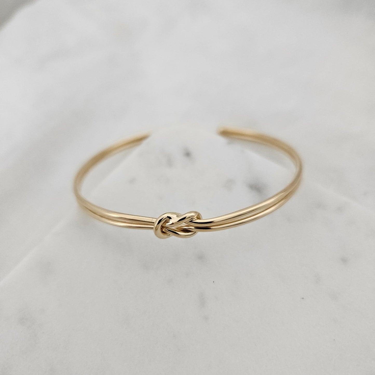 Pretzel Gold Bangle bridesmaid bracelet oval bangle