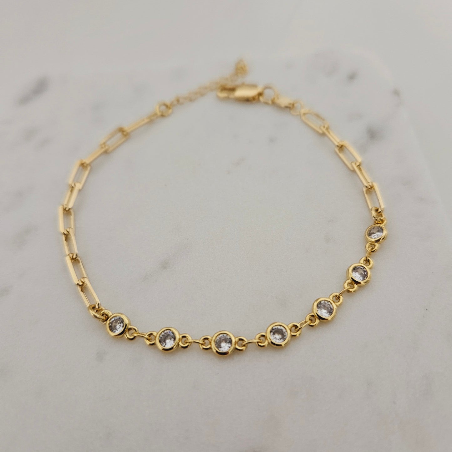 18K Gold Filled, Bracelet Set, Rope Bracelet, Paperclip Bracelet, Cuban Bracelet