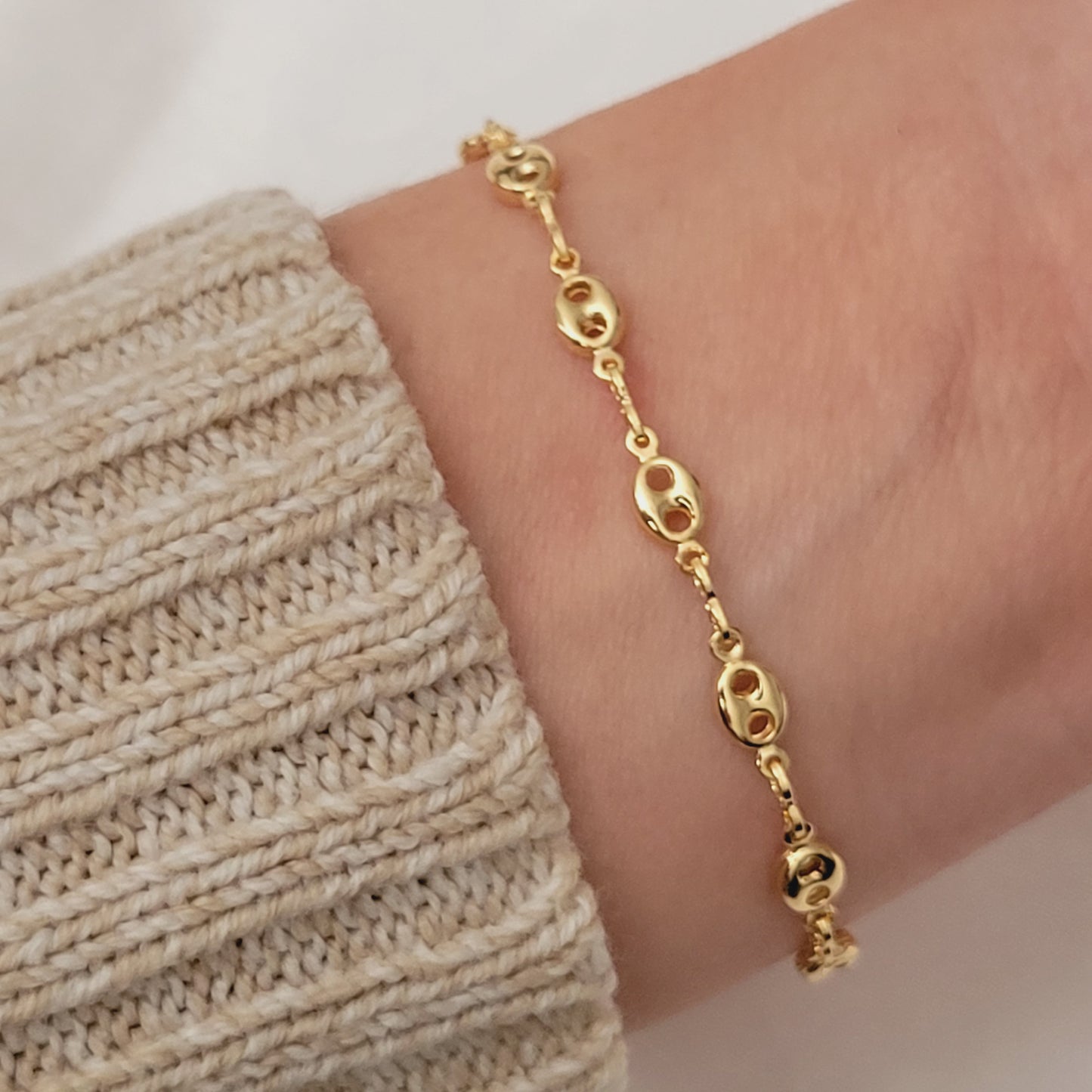 Mariner Bracelet Set Layered Gold Bracelet Dainty Simple Bracelet Minimalist Bracelet