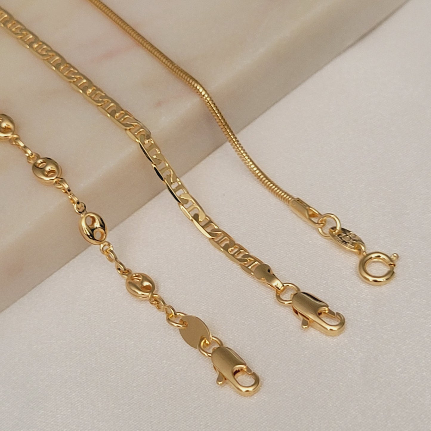 Mariner Bracelet Set Layered Gold Bracelet Dainty Simple Bracelet Minimalist Bracelet