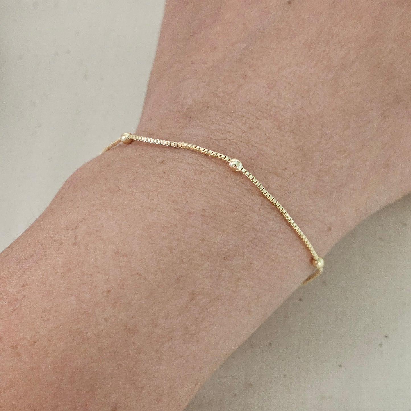 Satellite Bracelet  Layering Bracelet 18k Gold Filled Delicate Layering Bracelet