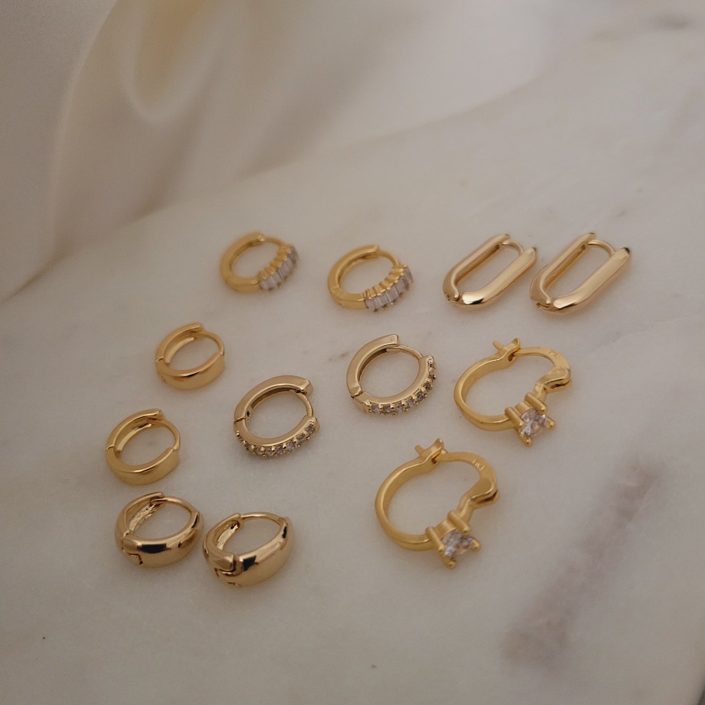 6 Pairs Tiny Hoop Earrings Set Elegant Hoops Perfect Simple Earrings For Her