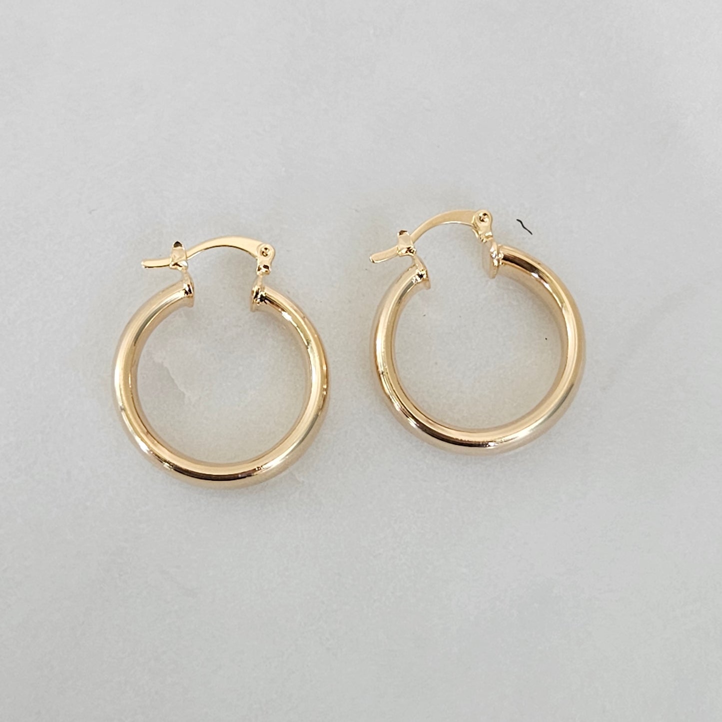 Kalea Flat Gold  Hoop, Light weight Hoop, Big Hoop Earrings, Medium Hoop Earrings, Small Hoop Earrings