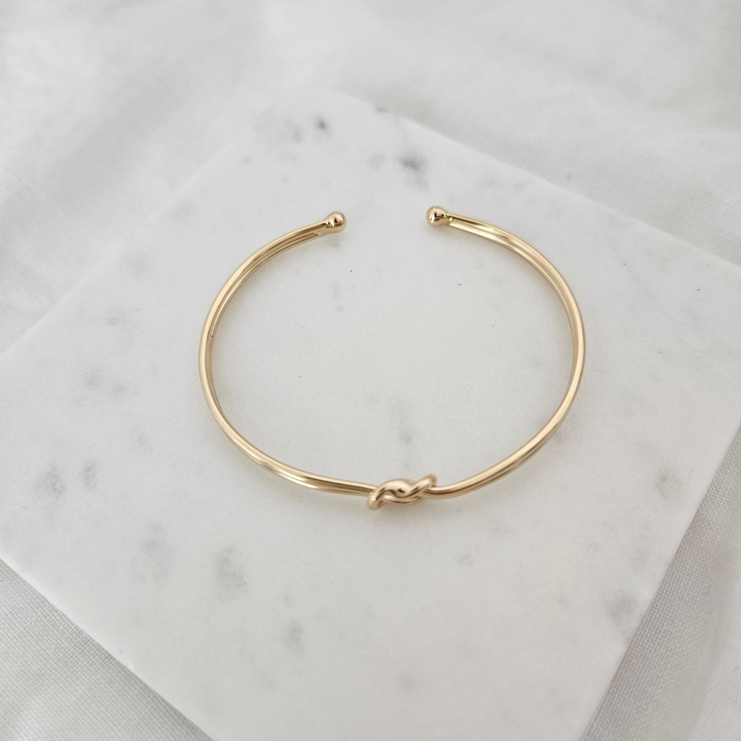 Pretzel Gold Bangle bridesmaid bracelet oval bangle