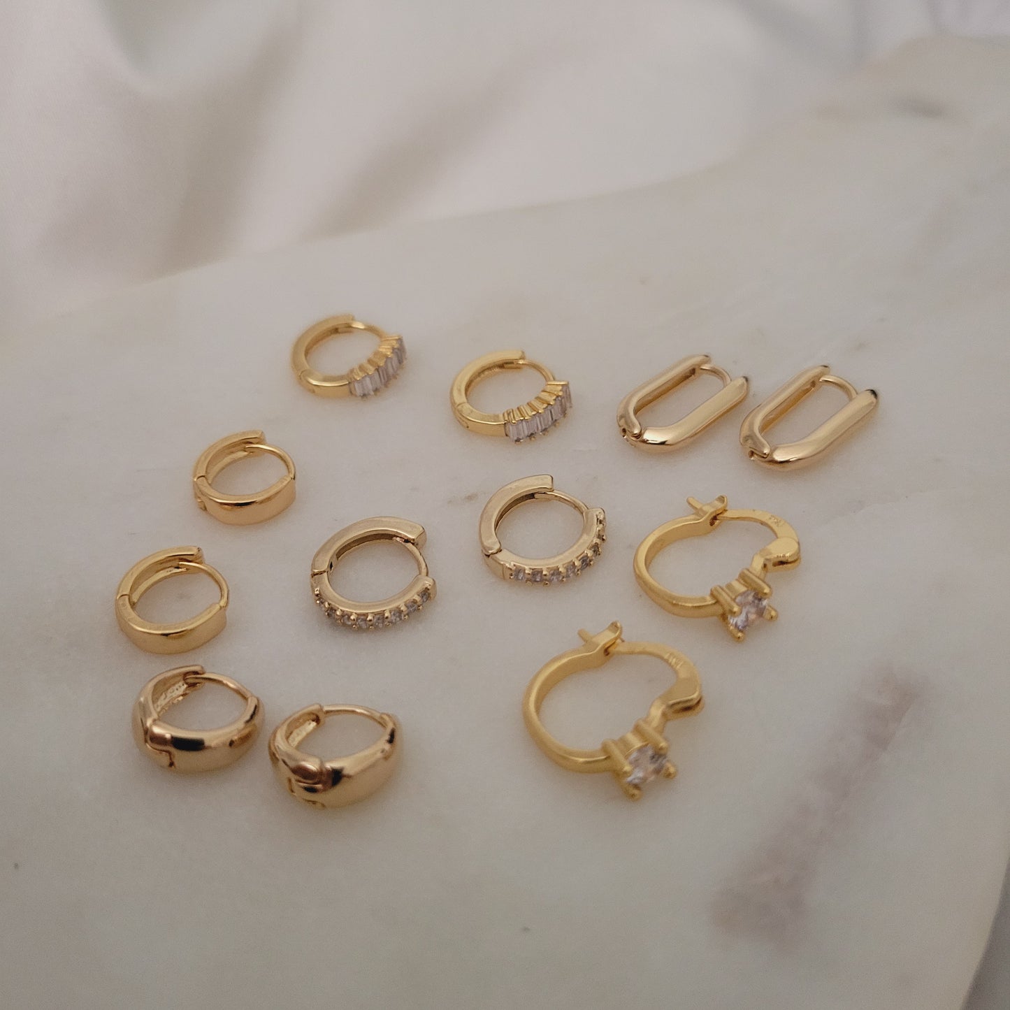 6 Pairs Tiny Hoop Earrings Set Elegant Hoops Perfect Simple Earrings For Her