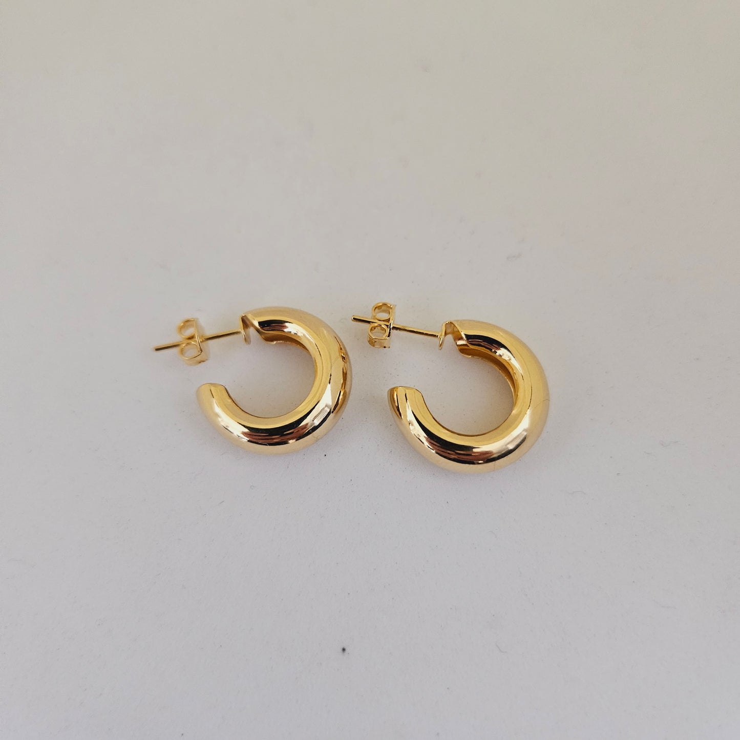 Open Small Hoop Gold and Silver Hoop Earrings Thick Gold Hoops Hoop Earrings for Women