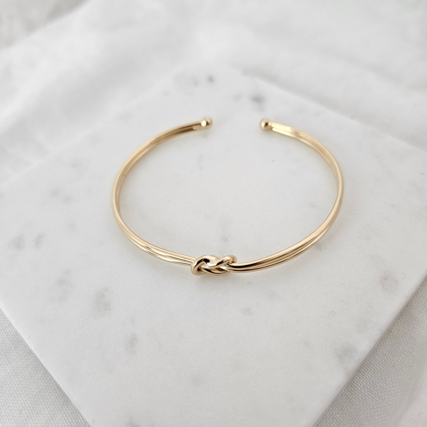 Pretzel Gold Bangle bridesmaid bracelet oval bangle