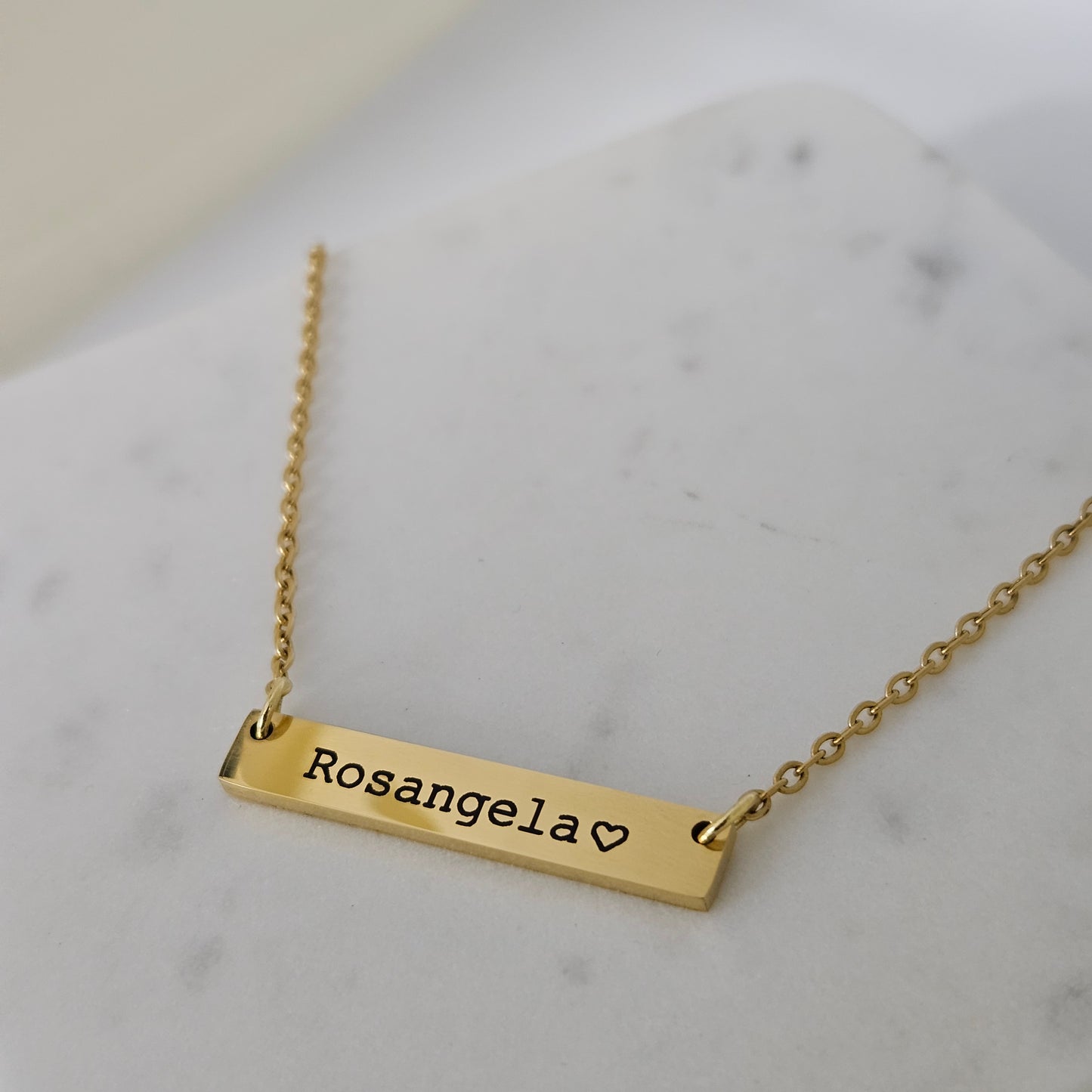 Custom Bar Name Necklace, Personalized Jewelry, Handwriting jewelry, Gift For Mom